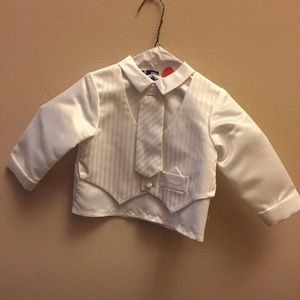 Baby boy baptism outfit